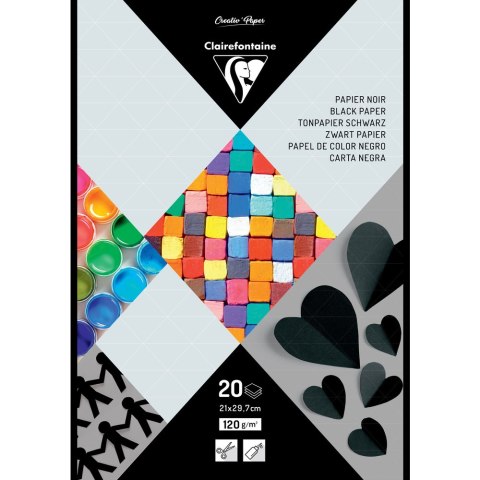 Blok papieru Czarnego A4, 120 g, 20 ark. Blok papieru Czarnego A4, 120 g, 20 ark.