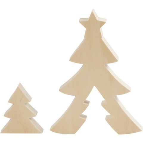 Choinka 2w1 H: 20 i 8 cm sklejka Choinka 2w1 H: 20 i 8 cm sklejka