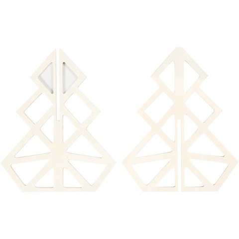 Choinka Geometryczna ze sklejki H: 16 cm Choinka Geometryczna ze sklejki H: 16 cm