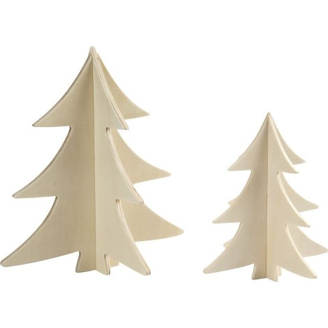 Choinki ze sklejki H: 13 i 18 cm Choinki ze sklejki H: 13 i 18 cm