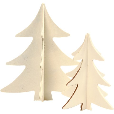 Choinki ze sklejki H: 13 i 18 cm Choinki ze sklejki H: 13 i 18 cm