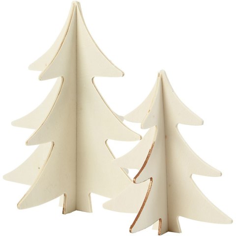 Choinki ze sklejki H: 13 i 18 cm Choinki ze sklejki H: 13 i 18 cm