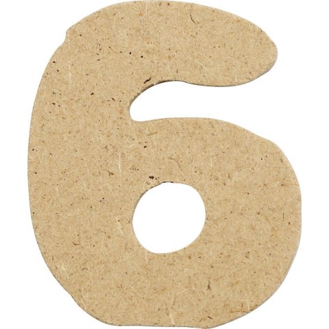 Cyfra 6 z MDF H: 4 cm 10 szt. Cyfra 6 z MDF H: 4 cm 10 szt.