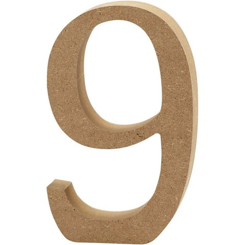 Cyfra 9 z MDF H: 13 cm Cyfra 9 z MDF H: 13 cm