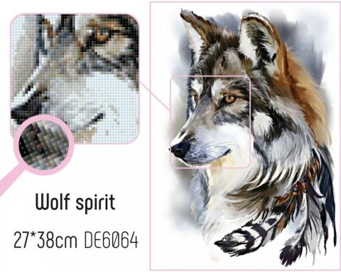 Diamentowa Mozaika 27x38cm Wilczy Duch Diamentowa Mozaika 27x38cm Wilczy Duch