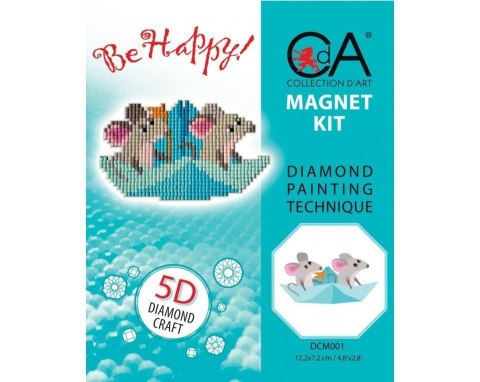 Diamentowa Mozaika z magnesem Myszki Diamentowa Mozaika z magnesem Myszki