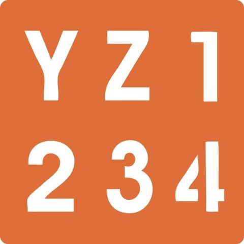 Zestaw 6 szablonów Alfabet i Cyfry Zestaw 6 szablonów Alfabet i Cyfry
