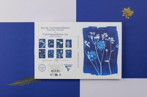 Kartki i Koperty 8 zest. Cyanotype Kartki i Koperty 8 zest. Cyanotype