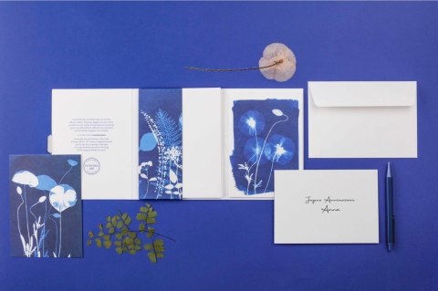 Kartki i Koperty 8 zest. Cyanotype Kartki i Koperty 8 zest. Cyanotype