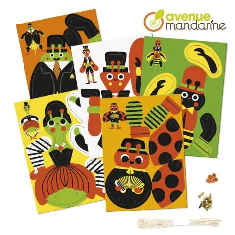 Zestaw Insekty - pajacyki z papieru Zestaw Insekty - pajacyki z papieru