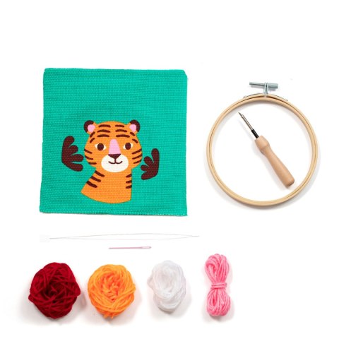 Zestaw Punch Needle Tygrysek D: 13 cm Zestaw Punch Needle Tygrysek D: 13 cm