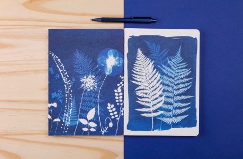 Zeszyt A5 80k Cyanotype mix wzorów Zeszyt A5 80k Cyanotype mix wzorów