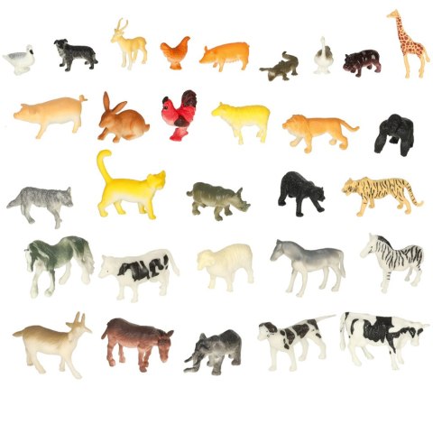 Figurki zwierzęta zoo zestaw do zabawy 59 el. Figurki zwierzęta zoo zestaw do zabawy 59 el.