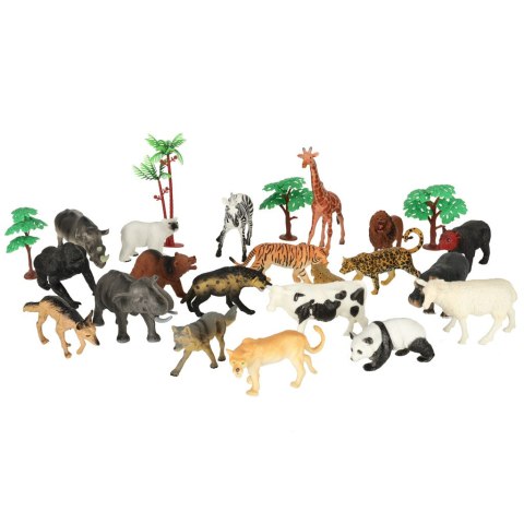 Figurki zwierzęta zoo zestaw do zabawy 59 el. Figurki zwierzęta zoo zestaw do zabawy 59 el.