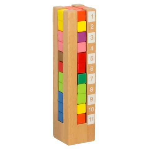 Klocki drewniane edukacyjne układanka Montessori kolorowe Klocki drewniane edukacyjne układanka Montessori kolorowe