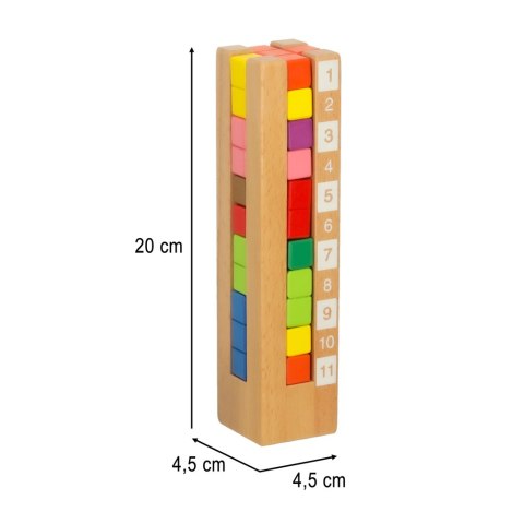Klocki drewniane edukacyjne układanka Montessori kolorowe Klocki drewniane edukacyjne układanka Montessori kolorowe