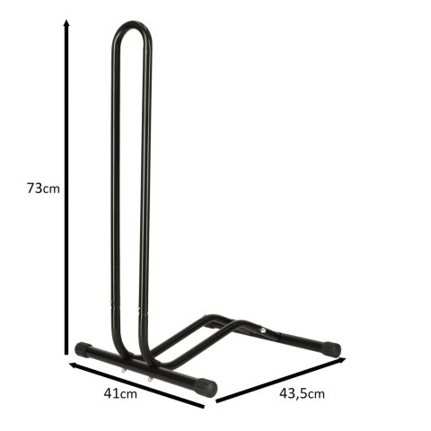 RALLEX Stojak na rower pojedynczy metalowy czarny RALLEX Stojak na rower pojedynczy metalowy czarny