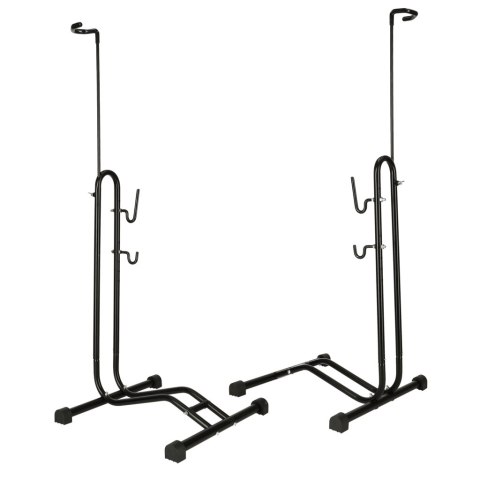 RALLEX Stojak rowerowy serwisowy wolnostojący na rower metalowy czarny RALLEX Stojak rowerowy serwisowy wolnostojący na rower metalowy czarny