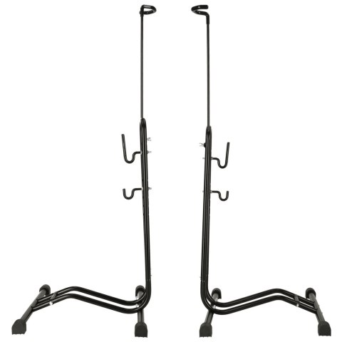 RALLEX Stojak rowerowy serwisowy wolnostojący na rower metalowy czarny RALLEX Stojak rowerowy serwisowy wolnostojący na rower metalowy czarny