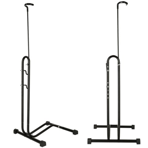 RALLEX Stojak rowerowy serwisowy wolnostojący na rower metalowy czarny RALLEX Stojak rowerowy serwisowy wolnostojący na rower metalowy czarny