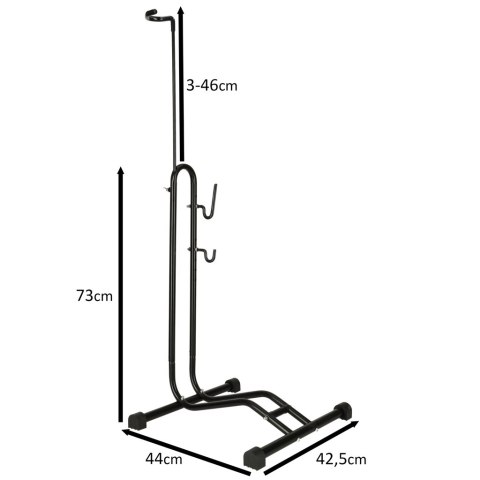 RALLEX Stojak rowerowy serwisowy wolnostojący na rower metalowy czarny RALLEX Stojak rowerowy serwisowy wolnostojący na rower metalowy czarny