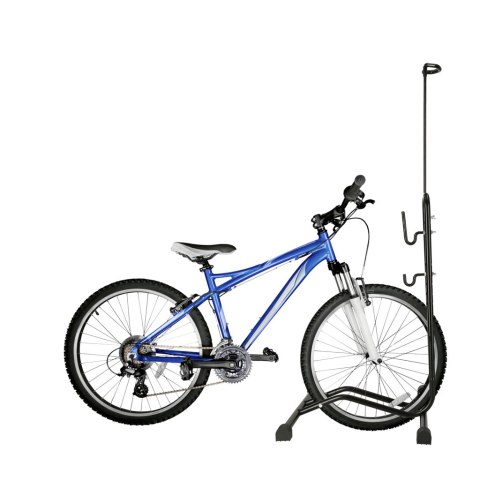 RALLEX Stojak rowerowy serwisowy wolnostojący na rower metalowy czarny RALLEX Stojak rowerowy serwisowy wolnostojący na rower metalowy czarny
