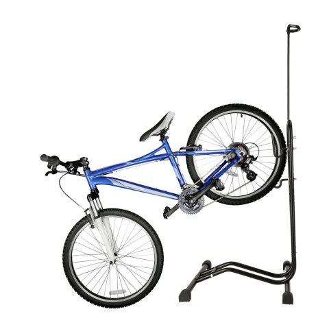 RALLEX Stojak rowerowy serwisowy wolnostojący na rower metalowy czarny RALLEX Stojak rowerowy serwisowy wolnostojący na rower metalowy czarny