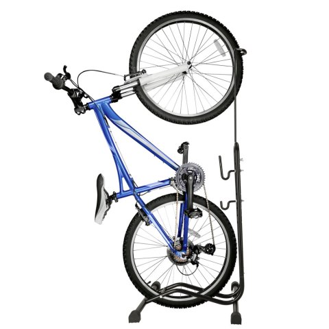RALLEX Stojak rowerowy serwisowy wolnostojący na rower metalowy czarny RALLEX Stojak rowerowy serwisowy wolnostojący na rower metalowy czarny