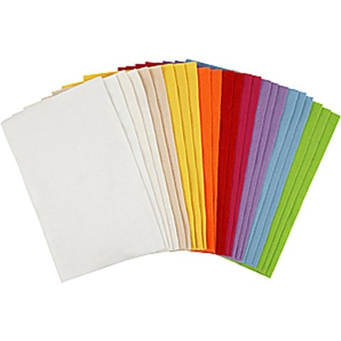 Filc 24 arkusze mix kolorów - pastele Filc 24 arkusze mix kolorów - pastele