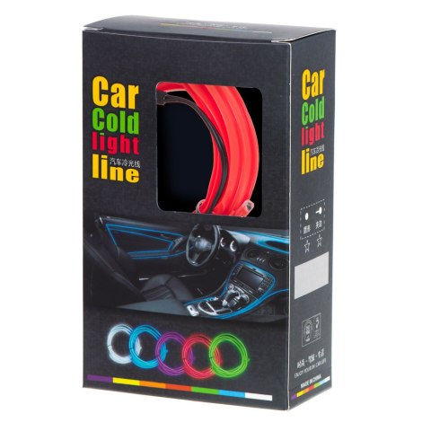 Oświetlenie ambientowe LED do samochodu / auta USB / 12V taśma 5m czerwona Oświetlenie ambientowe LED do samochodu / auta USB / 12V taśma 5m czerwona