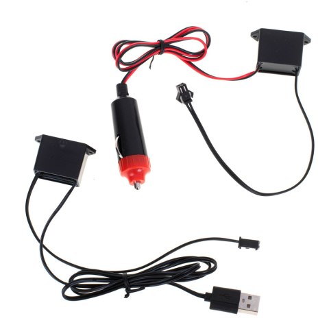Oświetlenie ambientowe LED do samochodu / auta USB / 12V taśma 5m czerwona Oświetlenie ambientowe LED do samochodu / auta USB / 12V taśma 5m czerwona