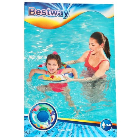 Kółko do pływania dmuchane BESTWAY 36113 delfin 51cm Kółko do pływania dmuchane BESTWAY 36113 delfin 51cm