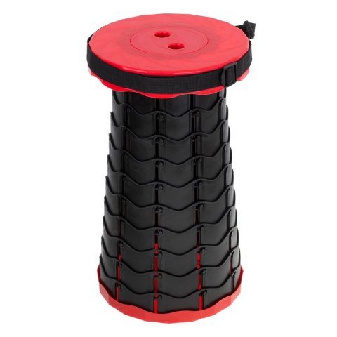 Krzesło składane rozkładany stołek taboret do domu ogrodu kemping czerwony Krzesło składane rozkładany stołek taboret do domu ogrodu kemping czerwony