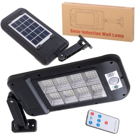 Lampa solarna latarnia ogrodowa uliczna 128LED + pilot Lampa solarna latarnia ogrodowa uliczna 128LED + pilot
