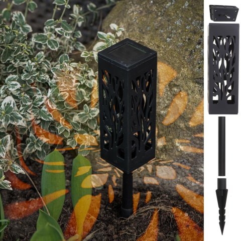 Lampy lampiony solarne stojące dekoracyjne 4 sztuki Lampy lampiony solarne stojące dekoracyjne 4 sztuki