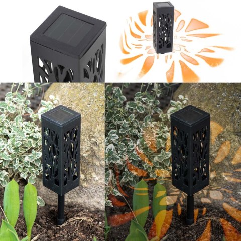 Lampy lampiony solarne stojące dekoracyjne 4 sztuki Lampy lampiony solarne stojące dekoracyjne 4 sztuki