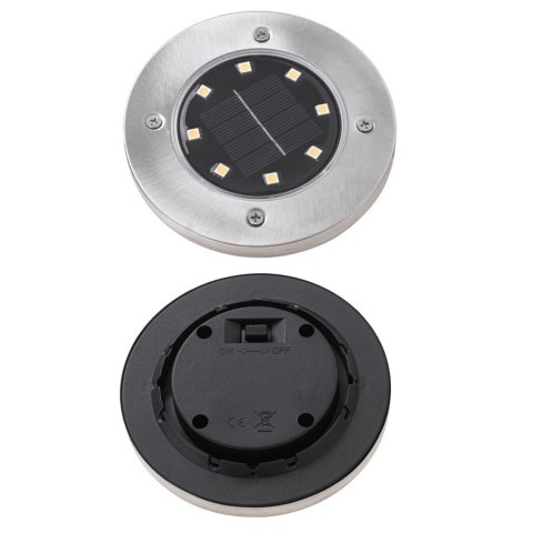 Lampy ogrodowe solarne najazdowe gruntowe 8LED 4szt. zimny biały Lampy ogrodowe solarne najazdowe gruntowe 8LED 4szt. zimny biały