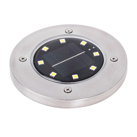 Lampy ogrodowe solarne najazdowe gruntowe 8LED 4szt. zimny biały Lampy ogrodowe solarne najazdowe gruntowe 8LED 4szt. zimny biały
