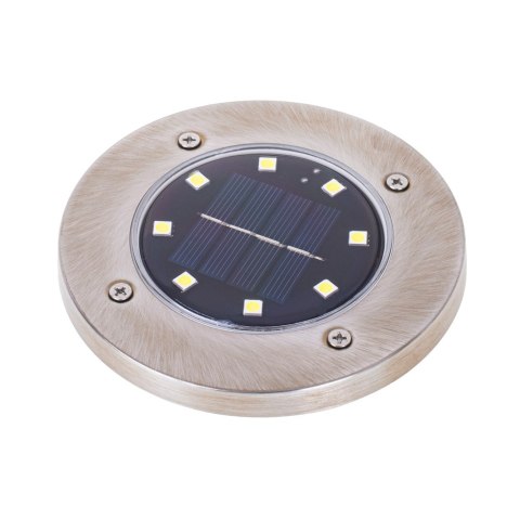 Lampy solarne gruntowe najazdowe ogrodowe 8LED 4szt. ciepły biały Lampy solarne gruntowe najazdowe ogrodowe 8LED 4szt. ciepły biały
