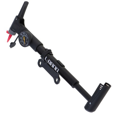 RALLEX Pompka do roweru z manometrem rowerowa ręczna do piłki materaca z uchwytem na rower RALLEX Pompka do roweru z manometrem rowerowa ręczna do piłki materaca z uchwytem na rower