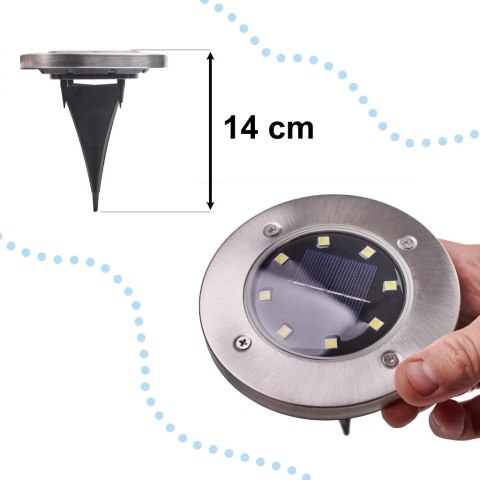 Lampa solarna ogrodowa LED najazdowa gruntowa 12szt Lampa solarna ogrodowa LED najazdowa gruntowa 12szt