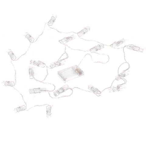 Lampki LED klamerki klipsy spinacze na zdjęcia 1,5m 10LED ciepły biały na baterie Lampki LED klamerki klipsy spinacze na zdjęcia 1,5m 10LED ciepły biały na baterie