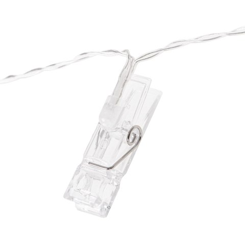 Lampki LED klamerki klipsy spinacze na zdjęcia 1,5m 10LED ciepły biały na baterie Lampki LED klamerki klipsy spinacze na zdjęcia 1,5m 10LED ciepły biały na baterie