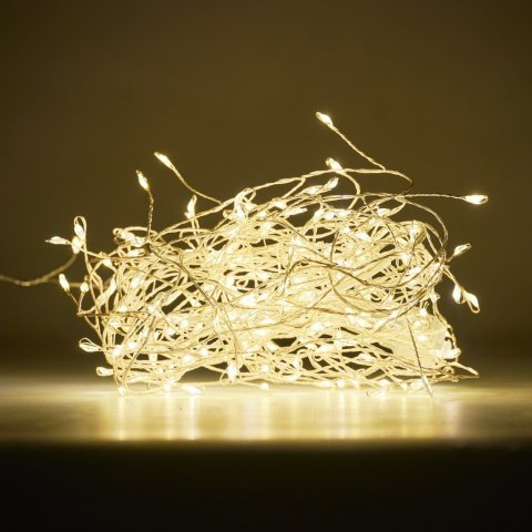 Lampki LED łańcuch druciki sopelki wesele świąteczne choinkowe 6m 200LED ciepły biały o 8 trybów zasilanie sieciowe Lampki LED łańcuch druciki sopelki wesele świąteczne choinkowe 6m 200LED ciepły biały o 8 trybów zasilanie sieciowe