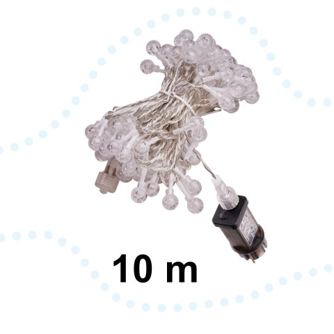 Lampki LED łańcuch kulki ślub wesele 10m 100LED ciepły biały Lampki LED łańcuch kulki ślub wesele 10m 100LED ciepły biały