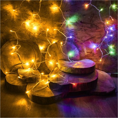 Lampki LED łańcuch lampki choinkowe świąteczne 10m 100LED pilot zasilacz Lampki LED łańcuch lampki choinkowe świąteczne 10m 100LED pilot zasilacz