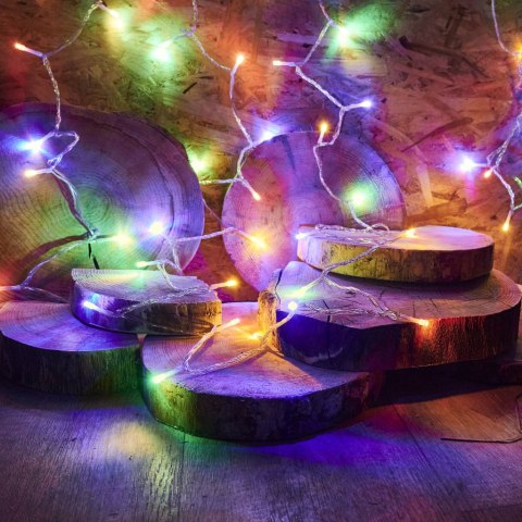 Lampki LED łańcuch lampki choinkowe świąteczne 10m 100LED pilot zasilacz Lampki LED łańcuch lampki choinkowe świąteczne 10m 100LED pilot zasilacz