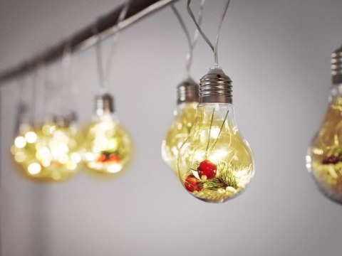 Lampki LED łańcuch na baterie kurtyna lampki choinkowe świąteczne kule z dekoracją 3m 50LED ciepły Lampki LED łańcuch na baterie kurtyna lampki choinkowe świąteczne kule z dekoracją 3m 50LED ciepły