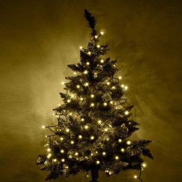 Lampki LED łańcuch świetlny świąteczne choinkowe 10m 100LED ciepły biały 8 trybów świecenia