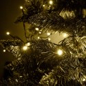 Lampki LED łańcuch świetlny świąteczne choinkowe 10m 100LED ciepły biały 8 trybów świecenia